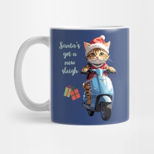 Santa Cat has got a new sleigh Mug